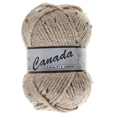 Lammy Yarns Canada tweed 410 licht bruin