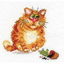 Borduurpakket dieren - mischievous cat 0-68 (op=op)