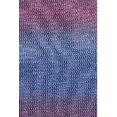 Lang Yarns Mohair luxe Color 1029.0046 blauw framboos gemeleerd op=op uit collectie 