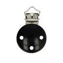 Clip voor speen hout - zwart (1 stuk)