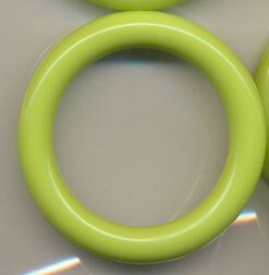 Ring plastic 40 mm - 547 limoen 5 stuks 