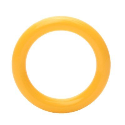 Ring plastic 40 mm - 645 geel 5 stuks 