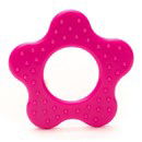 Bijtring bloem met noppen pink 786 (2 stuks)