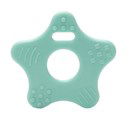 Bijtring ster met noppen licht oud groen 369 (2 stuks)