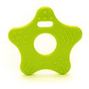 Bijtring ster met noppen fel groen 547 (2 stuks)