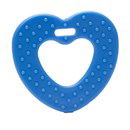 Bijtring hart met noppen blauw 296 (2 stuks)