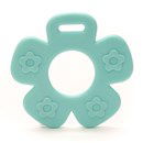 Bijtring bloem licht aqua blauw 287 (2 stuks)