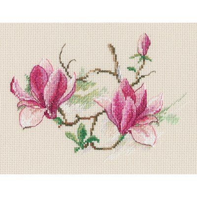 Borduurpakket bloemen magnolia RTO00730