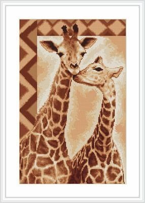Borduurpakket dieren Giraffes