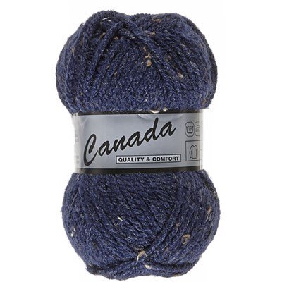Lammy Yarns Canada tweed 460 blauw donker