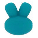 Kraal konijn 15 mm 377 donker turquoise blauw (5 stuks)