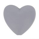 Kraal hart 19 a 20 mm 004 licht grijs (5 stuks)
