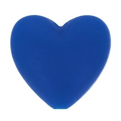 Kraal hart 19 a 20 mm 215 blauw 5 stuks 