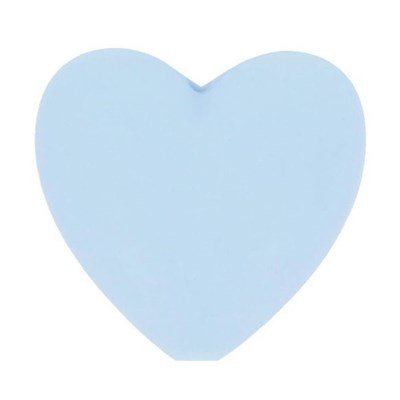 Kraal hart 19 a 20 mm 258 baby blauw 5 stuks 