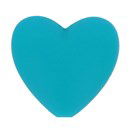 Kraal hart 19 a 20 mm 287 aqua blauw (5 stuks)