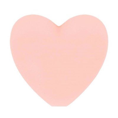 Kraal hart 19 a 20 mm 717 licht roze 5 stuks 
