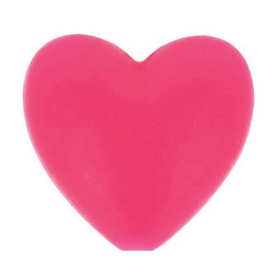 Kraal hart 19 a 20 mm 786 pink 5 stuks 