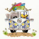 Borduurpakket vakantie - VW bus - Pack your trunk