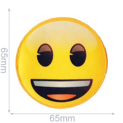 Applicatie Emoji lachend 65 mm