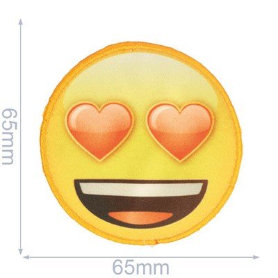 Applicatie Emoji hartogen 65 mm