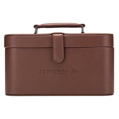 Namaste train case - handwerkkoffer bruin 30x16,5x15,5cm