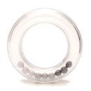 Ring met balletjes rond 80 mm grijs 004