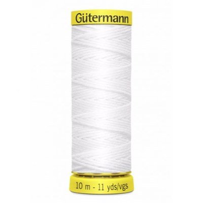 Gutermann elastiek 5019 wit 10 meter 