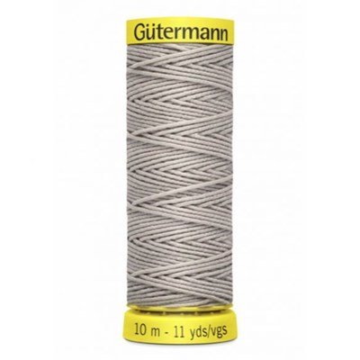 Gutermann elastiek 8387 licht grijs 10 meter 