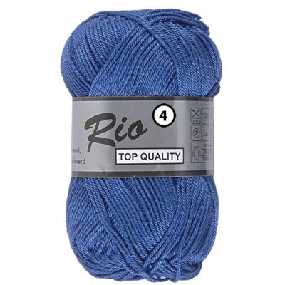 Lammy Yarns Rio 4 - 039 kobalt blauw