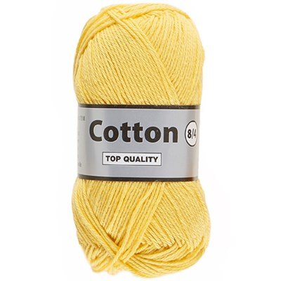 Lammy Yarns Cotton 8/4 - 371 vanille geel