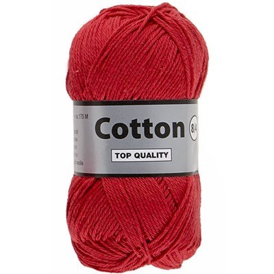 Lammy Yarns Cotton 8/4 - 043 brandweer rood