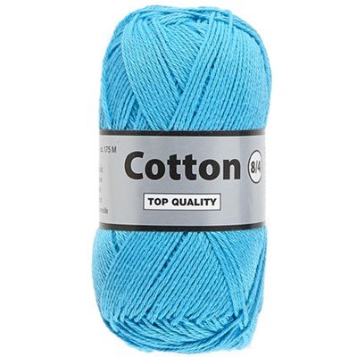 Lammy Yarns Cotton 8/4 - 838 aqua blauw
