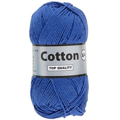 Lammy Yarns Cotton 8/4 - 039 kobalt blauw