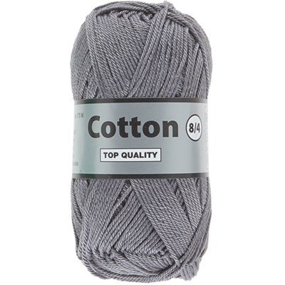 Lammy Yarns Cotton 8/4 - 004 grijs