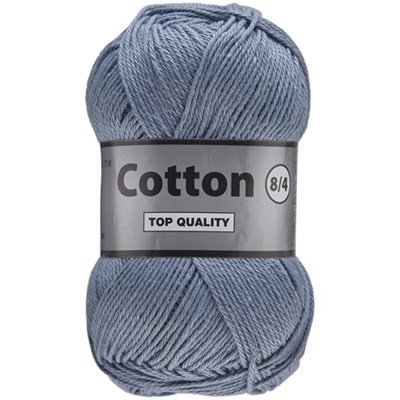 Lammy Yarns Cotton 8/4 - 839 grijs blauw