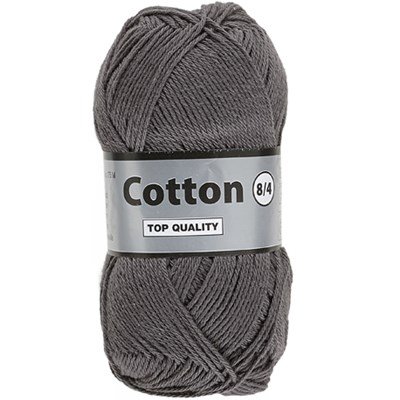 Lammy Yarns Cotton 8/4 - 002 grijs