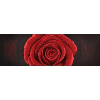 Miniart Crafts - Borduurpakket kraaltjes - Red Rose satijn