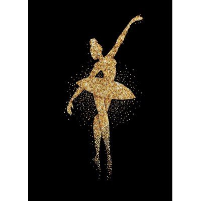 Miniart Crafts - Borduurpakket kraaltjes - Ballerina in Gold