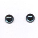 Ogen 15 mm blauw parel (2 paar)