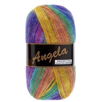 Lammy Yarns Angela multicolor 401 regenboog op=op uit collectie 