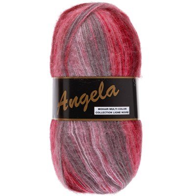 Lammy Yarns Angela multicolor 405 rood grijs op=op uit collectie 