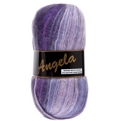 Lammy Yarns Angela multicolor 407 paars lila op=op uit collectie 