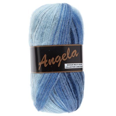 Lammy Yarns Angela multicolor 409 blauw gemeleerd op=op uit collectie 