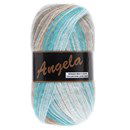 Lammy Yarns Angela multicolor 410 auqua blauw zand (op=op uit collectie)