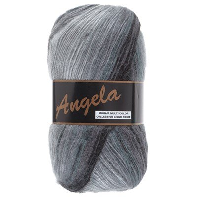 Lammy Yarns Angela multicolor 412 zwart grijs gemeleerd op=op uit collectie 