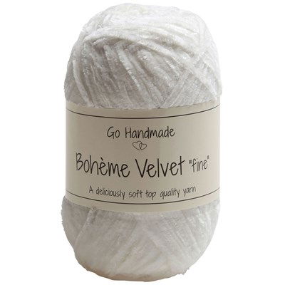 Go handmade Boheme Velvet fine 17614 Snow White