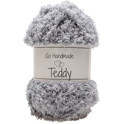Go handmade Teddy 17347 Light Grey op=op 