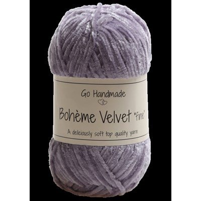 Go handmade Boheme Velvet fine 17681 Lavender op=op 