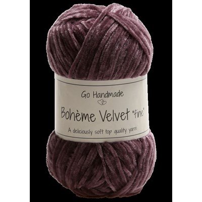Go handmade Boheme Velvet fine 17680 Dark Lavender op=op 