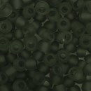 Toho Glaskralen rond 8-0 0009BF mat zwart - 4 gram (op=op uit collectie)